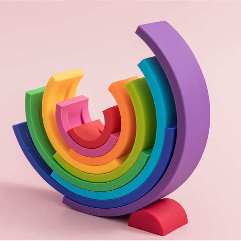 Arco-íris Silicone Montessori